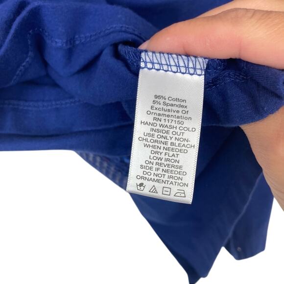 Quacker Factory Blue Sequin Button Front Cardigan Sz S - Picture 3 of 5